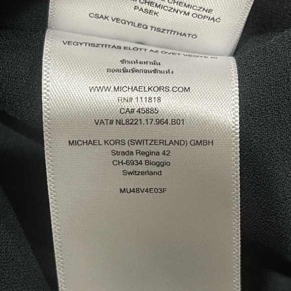 MICHAEL Michael Kors Navy and White Striped Maxi Dress Size Medium - Picture 9 of 10